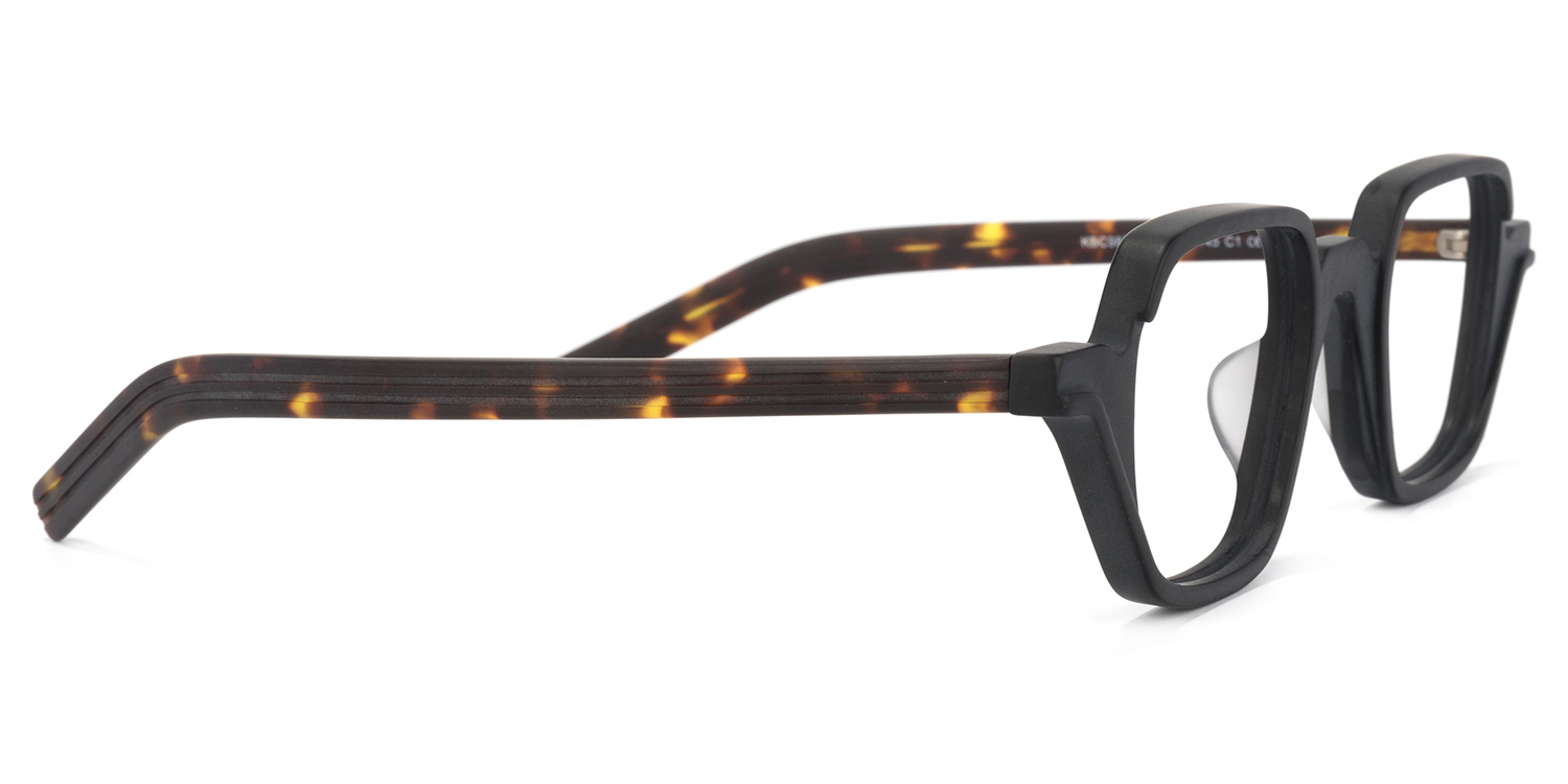 Yasin Square Black Glasses | ZEELOOL UK3