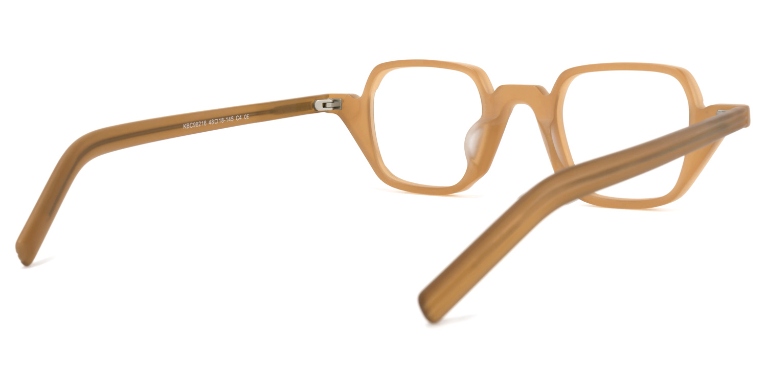 Yasin Square Cameo-Brown Glasses | ZEELOOL UK4