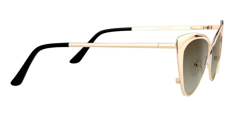 Ellen Cateye Gold Sunglasses | ZEELOOL UK3