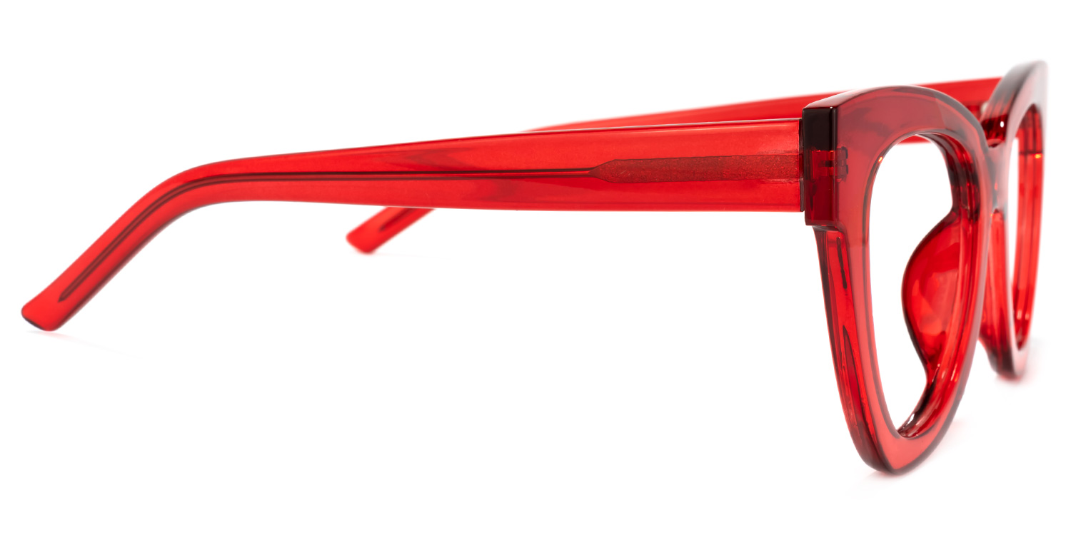 Yaser Cateye Red Glasses3