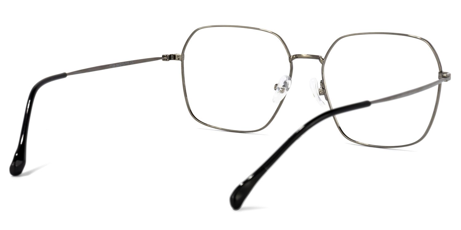 Zander Square Gray Glasses | ZEELOOL UK4