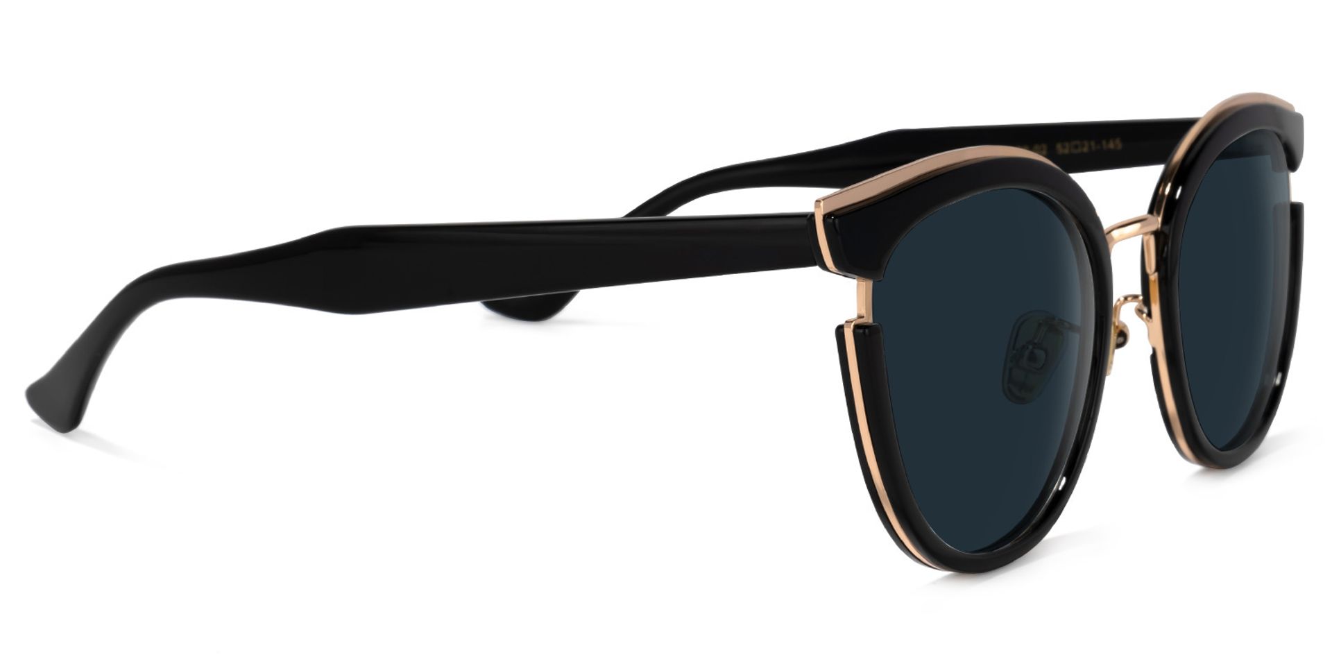 Laraine Cat Eye Black Sunglasses | ZEELOOL UK2