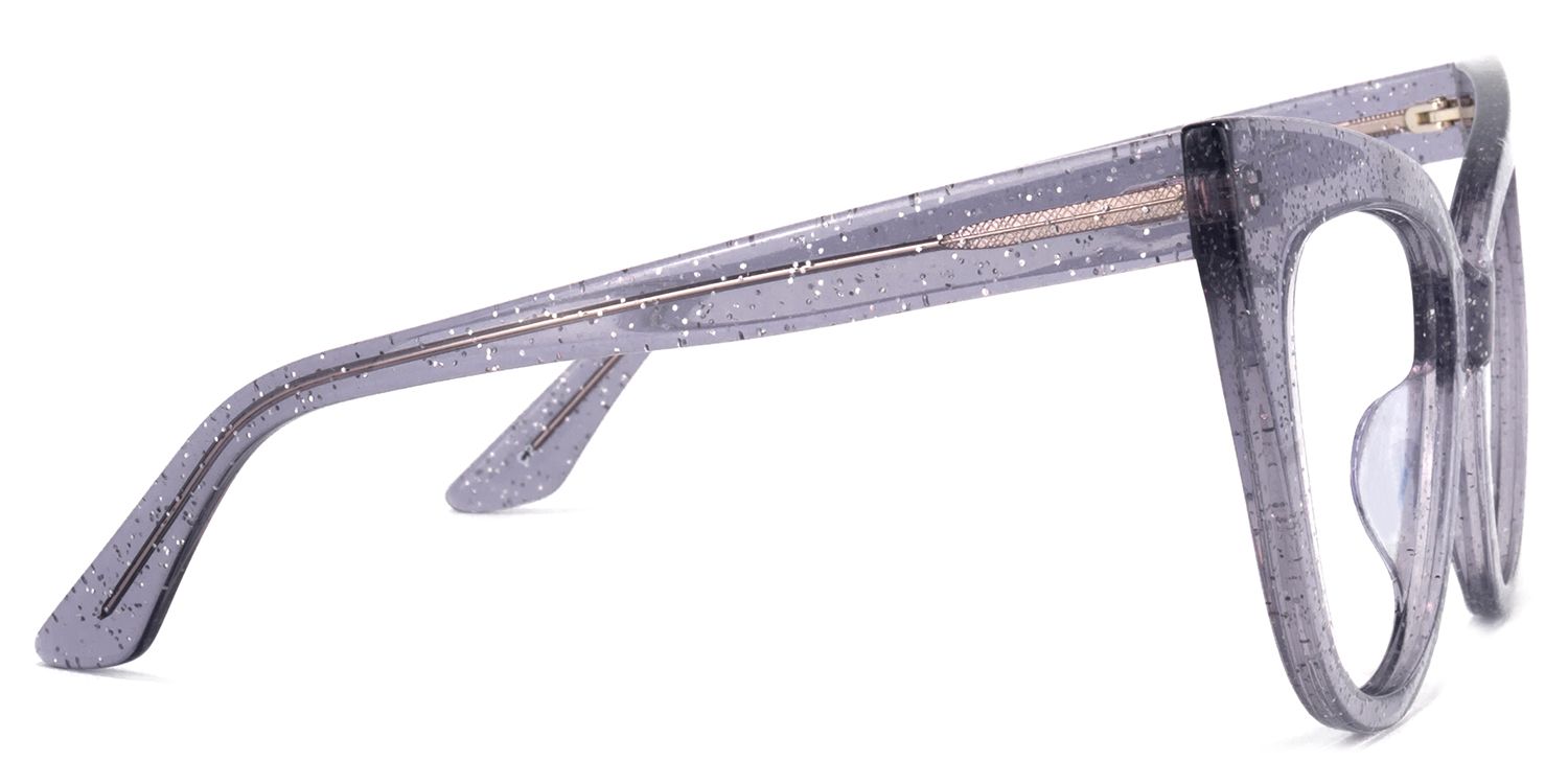 Trenton Cateye Gray Glasses | ZEELOOL UK3