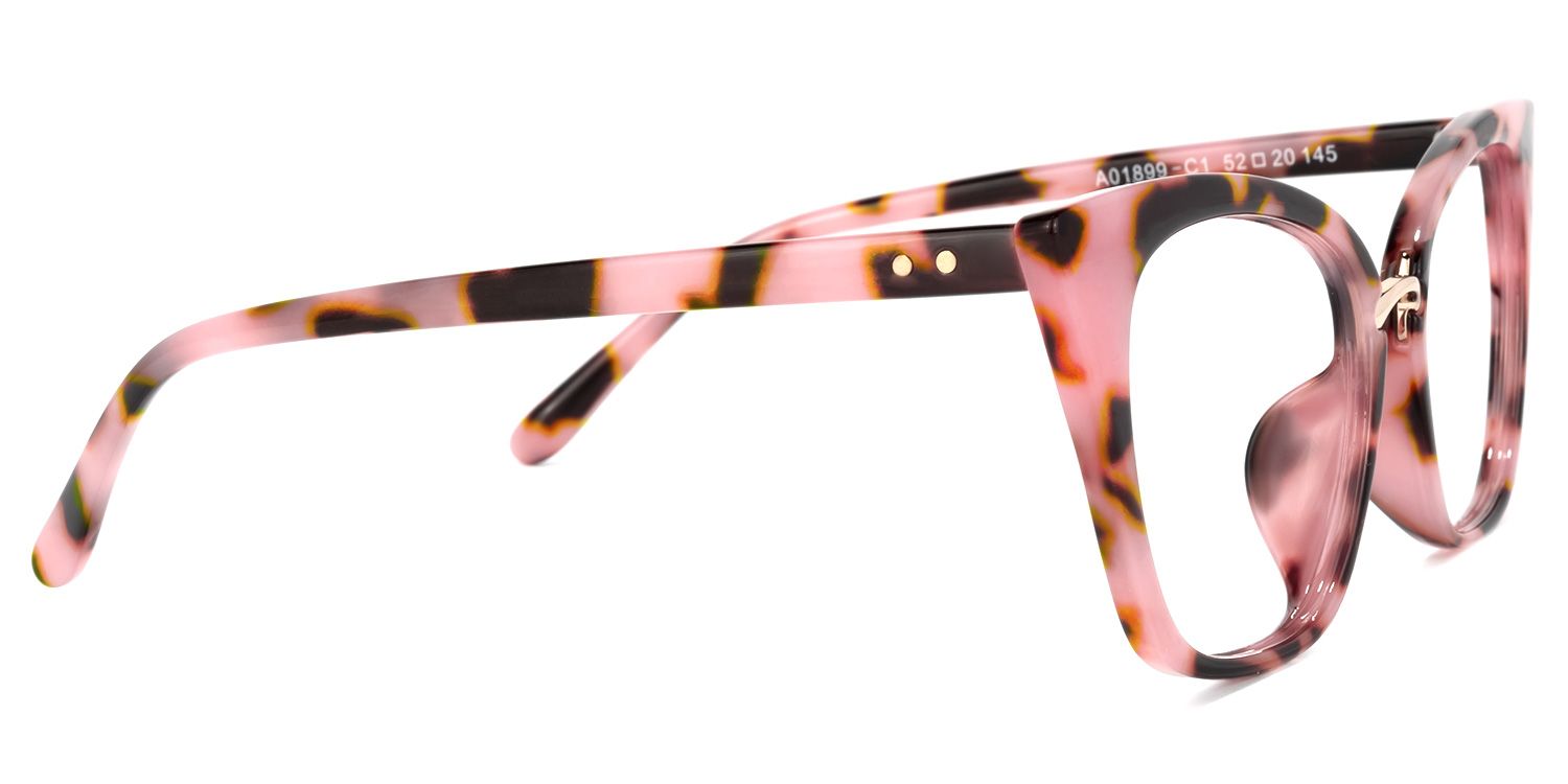 Chandrikar Cat Eye Pink-Floral Frame Glasses | ZEELOOL UK3