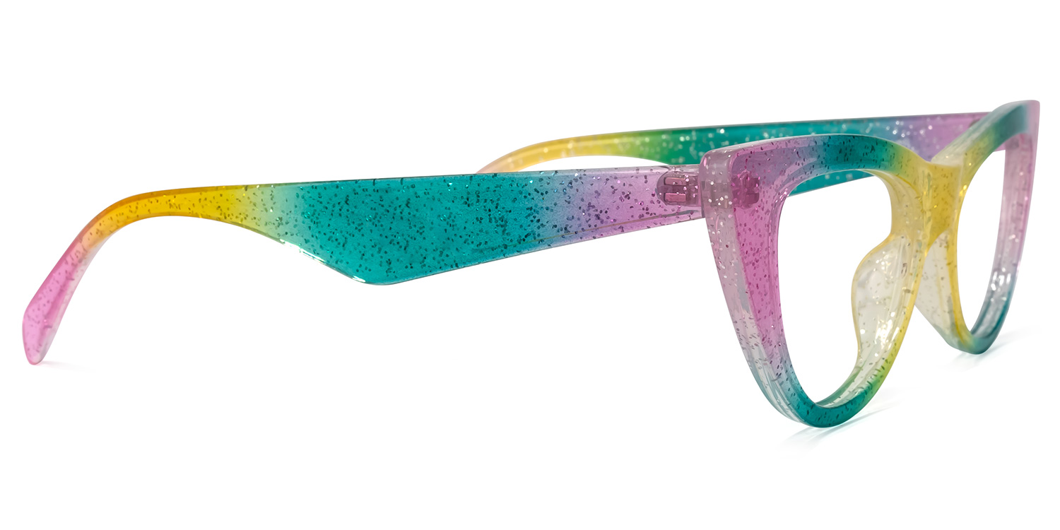 Harding Cateye Rainbow Glasses | ZEELOOL UK3