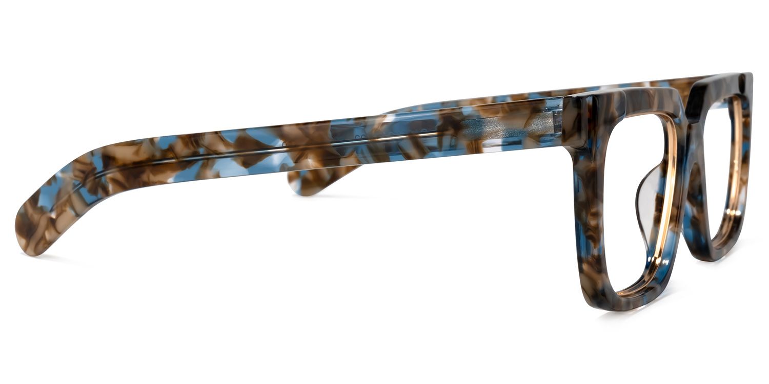 Pitts Square Blue-Floral Glasses | ZEELOOL UK3