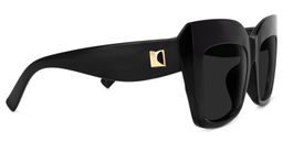 Alberta Cat Eye Black Sunglasses2