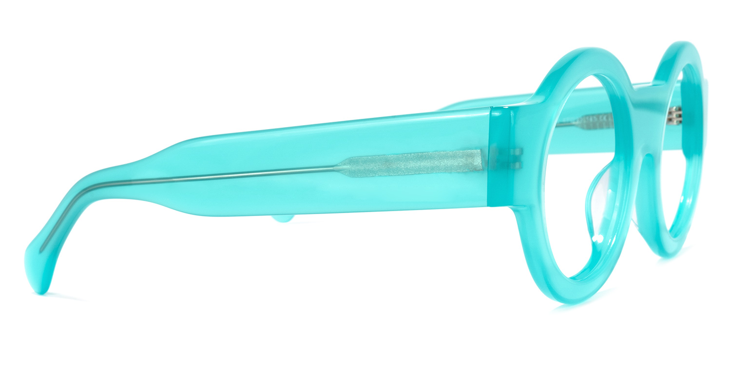 Hardnett Round Turquoise Glasses | ZEELOOL UK3