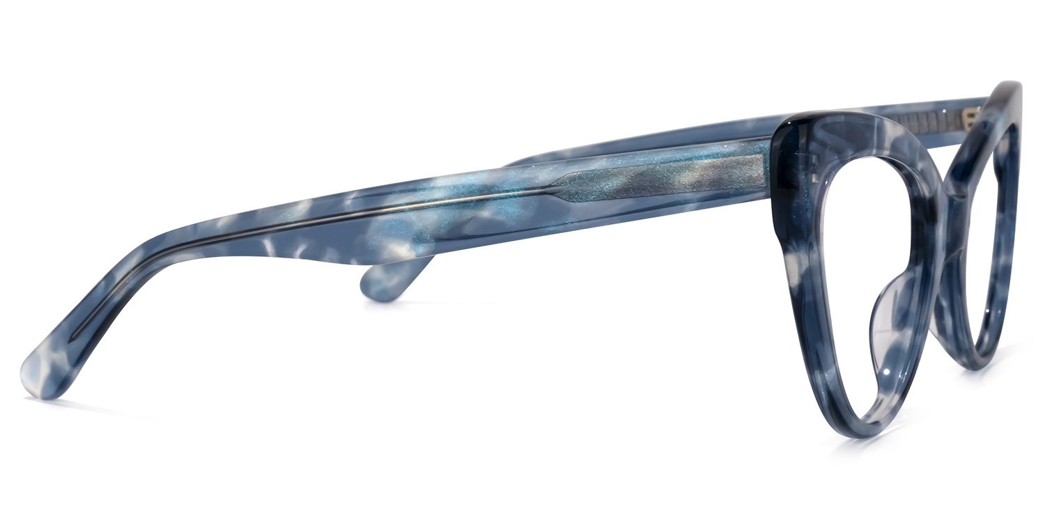 Stjules Cateye Blue Eyeglasses with Acetate Frame3