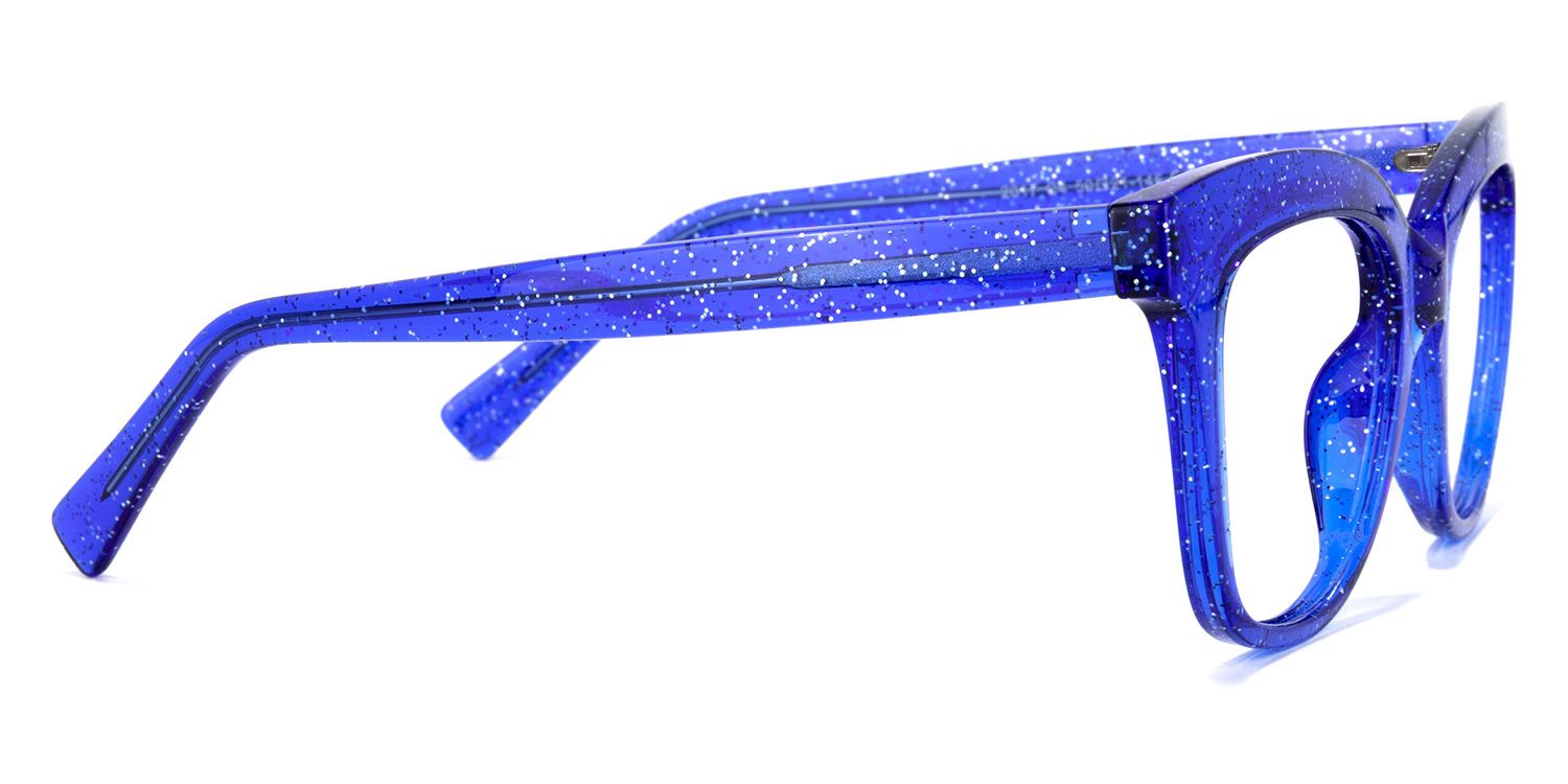 Santiago Cateye Blue Glasses | ZEELOOL UK3