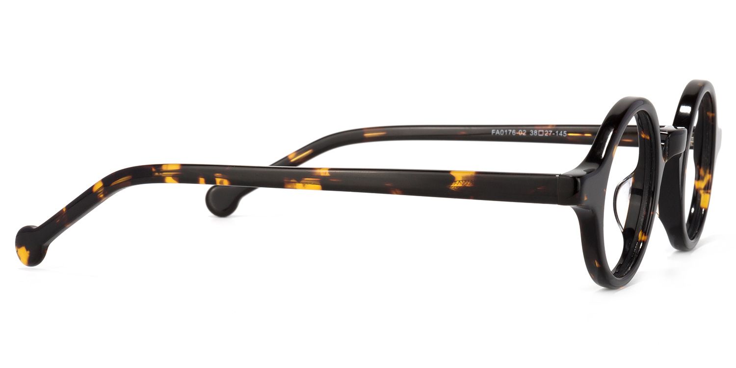Arale Round Tortoise Full-rim Eyeglasses | ZEELOOL UK3