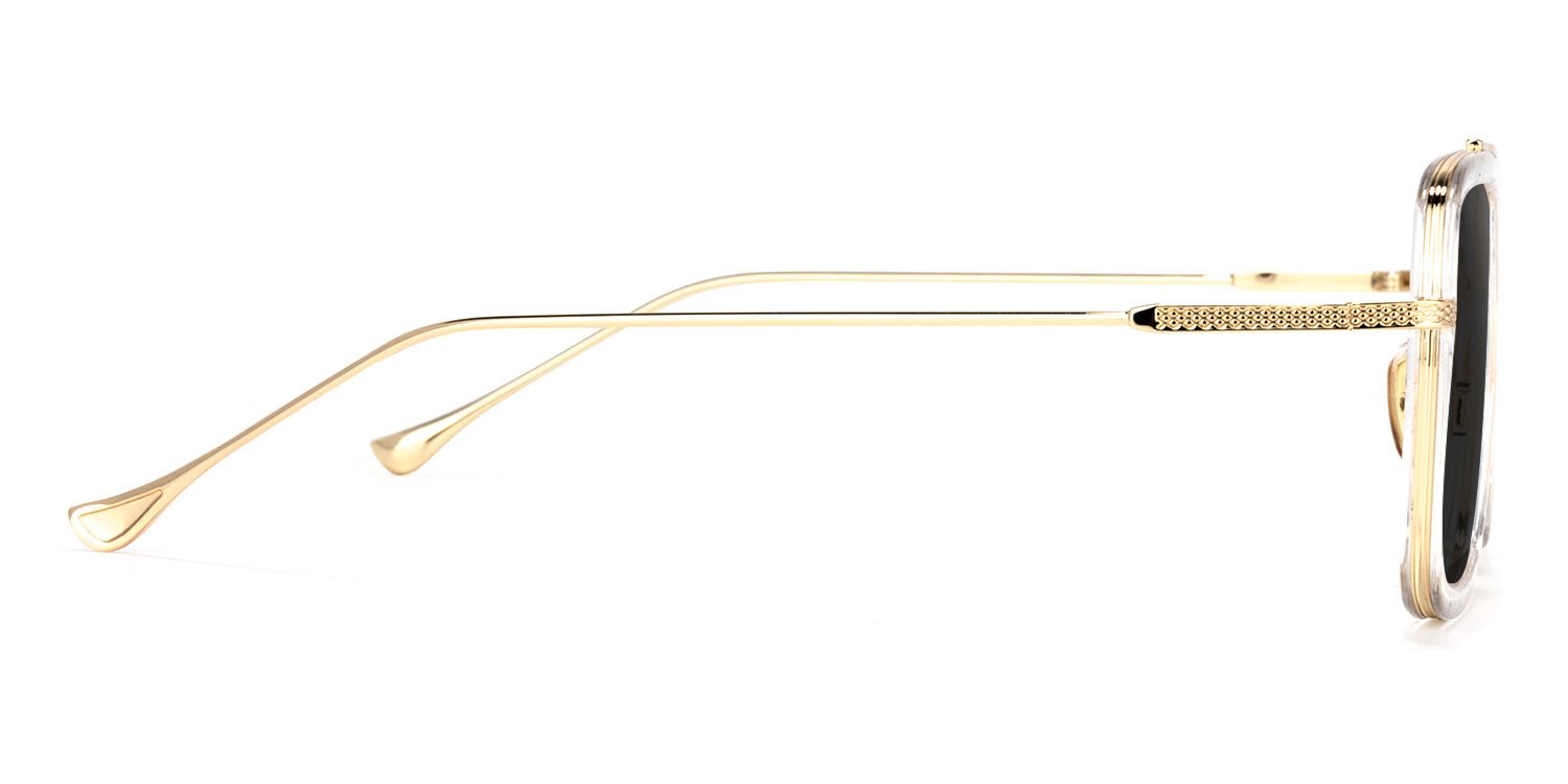 Gifford Aviator Clear Sunglasses | ZEELOOL UK3