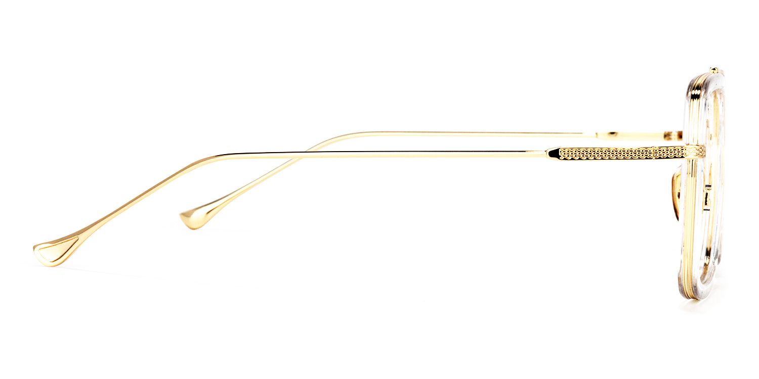 Gifford Aviator Clear Frame Glasses | ZEELOOL UK5