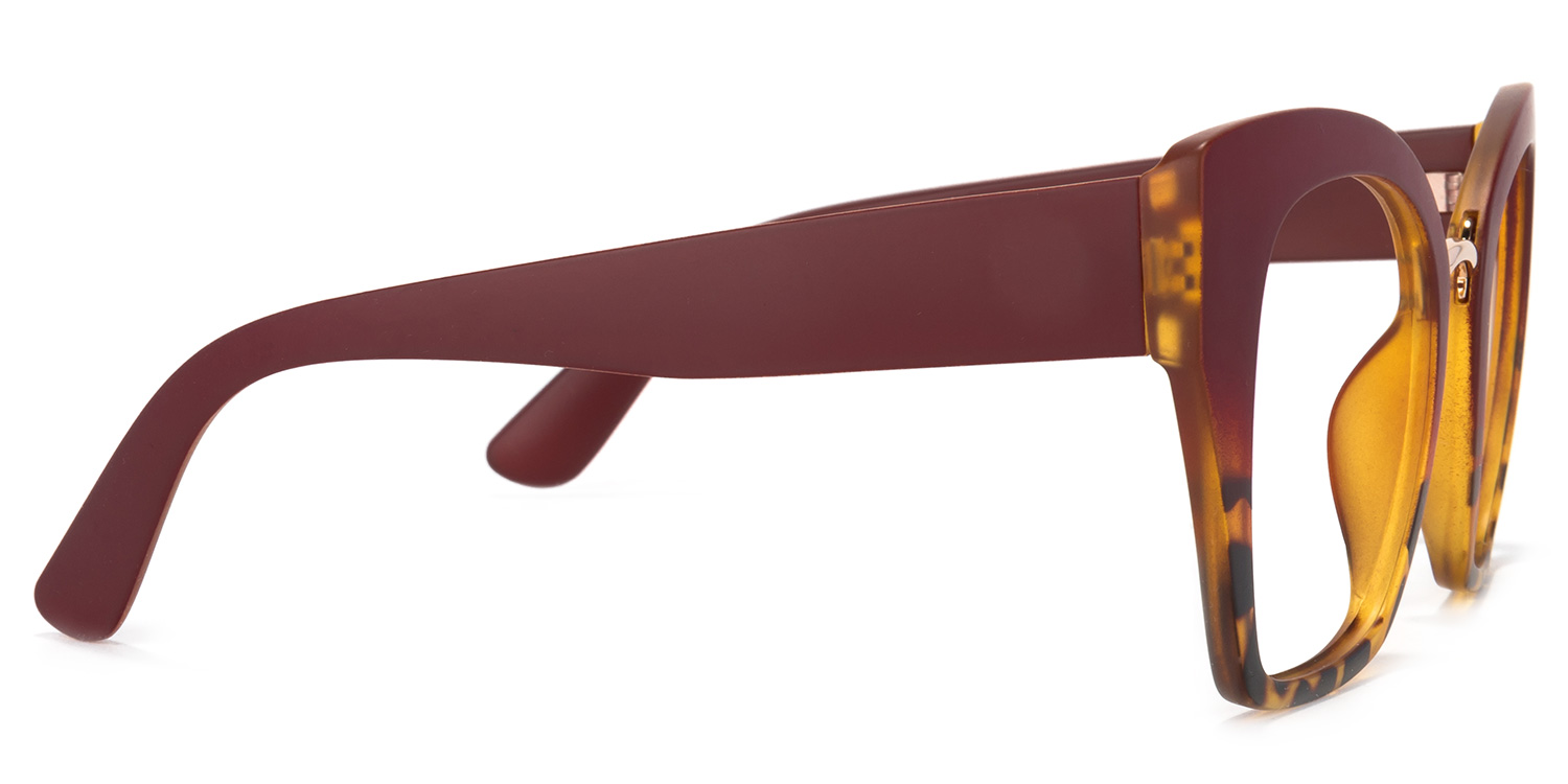 Denis Cat Eye Red Glasses3