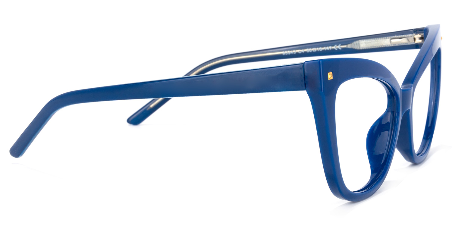 Niamh Cateye Blue Glasses | ZEELOOL UK3