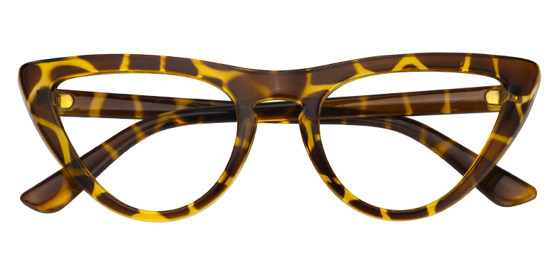 Jasmine Cat Eye Light Amber Glasses1