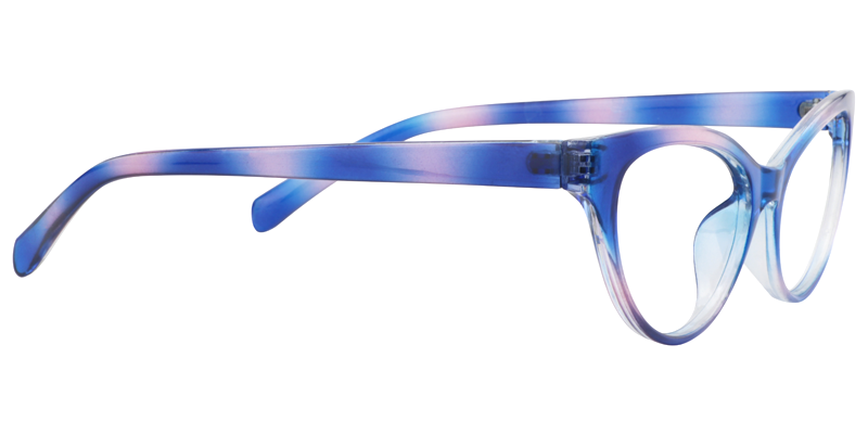 Cateye Blue Reading Glasses | ZEELOOL UK4