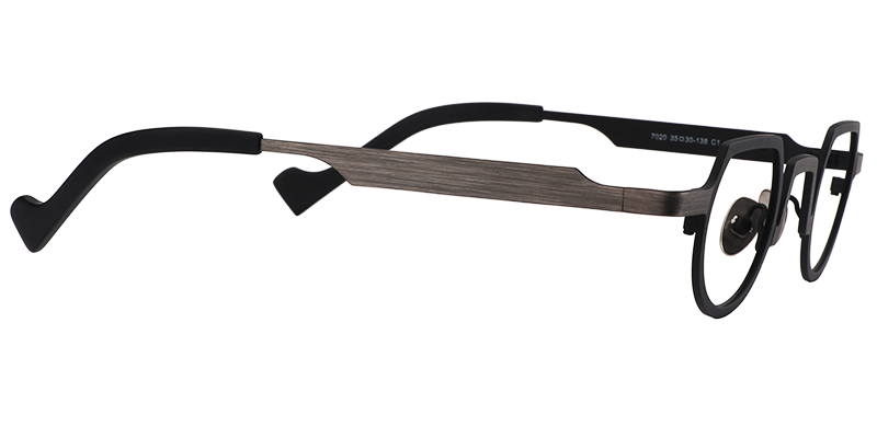 Timothy Round Black Glasses | ZEELOOL UK4