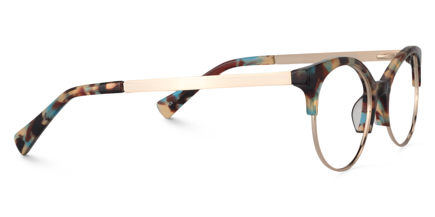 Cat Eye Blue Tortoise Glasses | ZEELOOL UK4