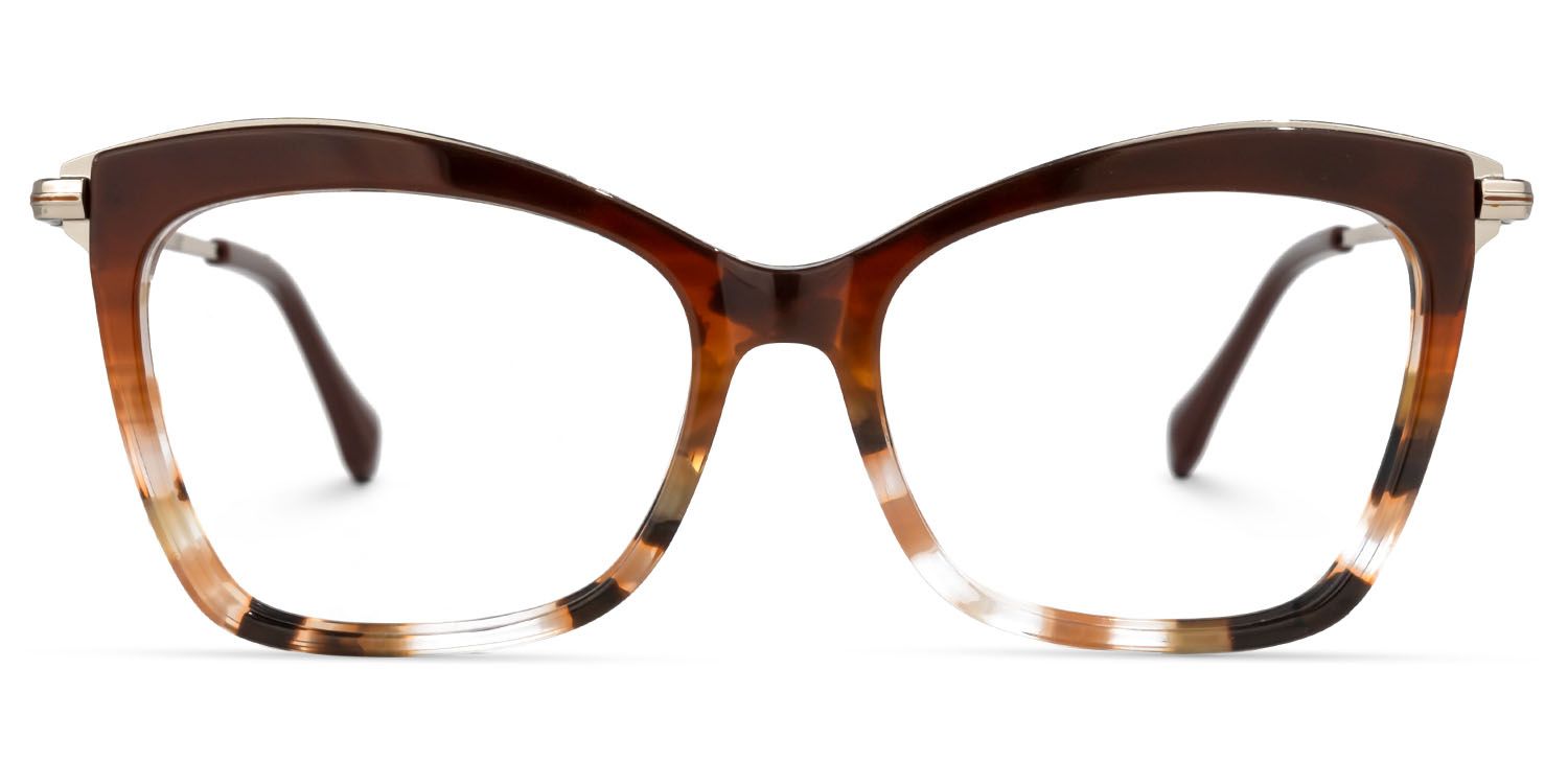 Russell Cateye Brown Glasses | ZEELOOL UK0
