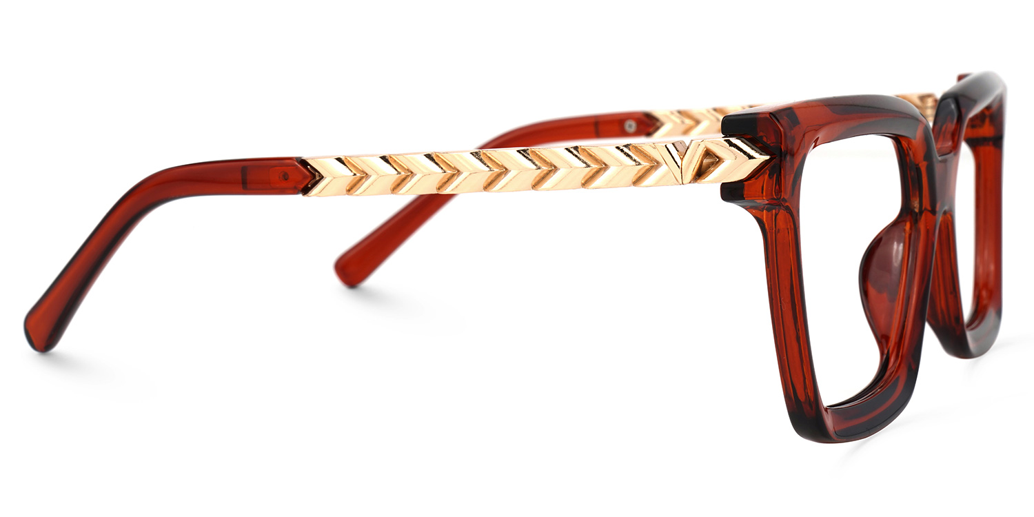 Andino Square Red Glasses | ZEELOOL UK2