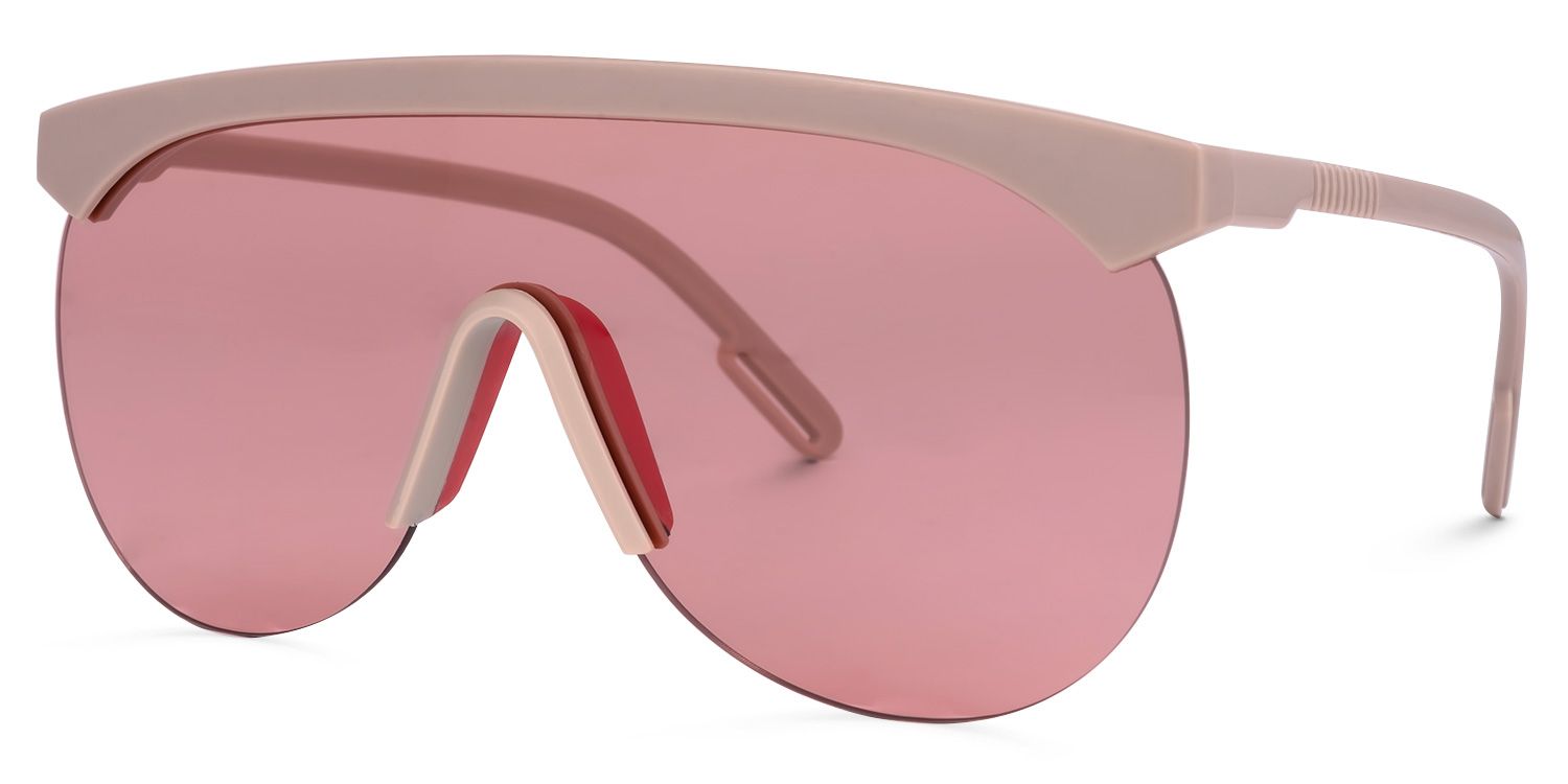 Olguimar Geometric Pink Sunglasses | ZEELOOL UK1