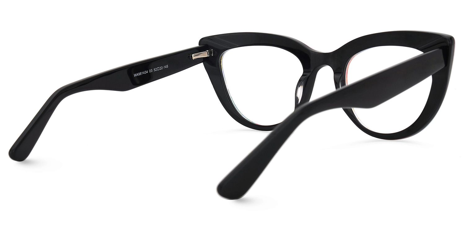 Makie Cateye Blue-Floral Glasses | ZEELOOL UK3