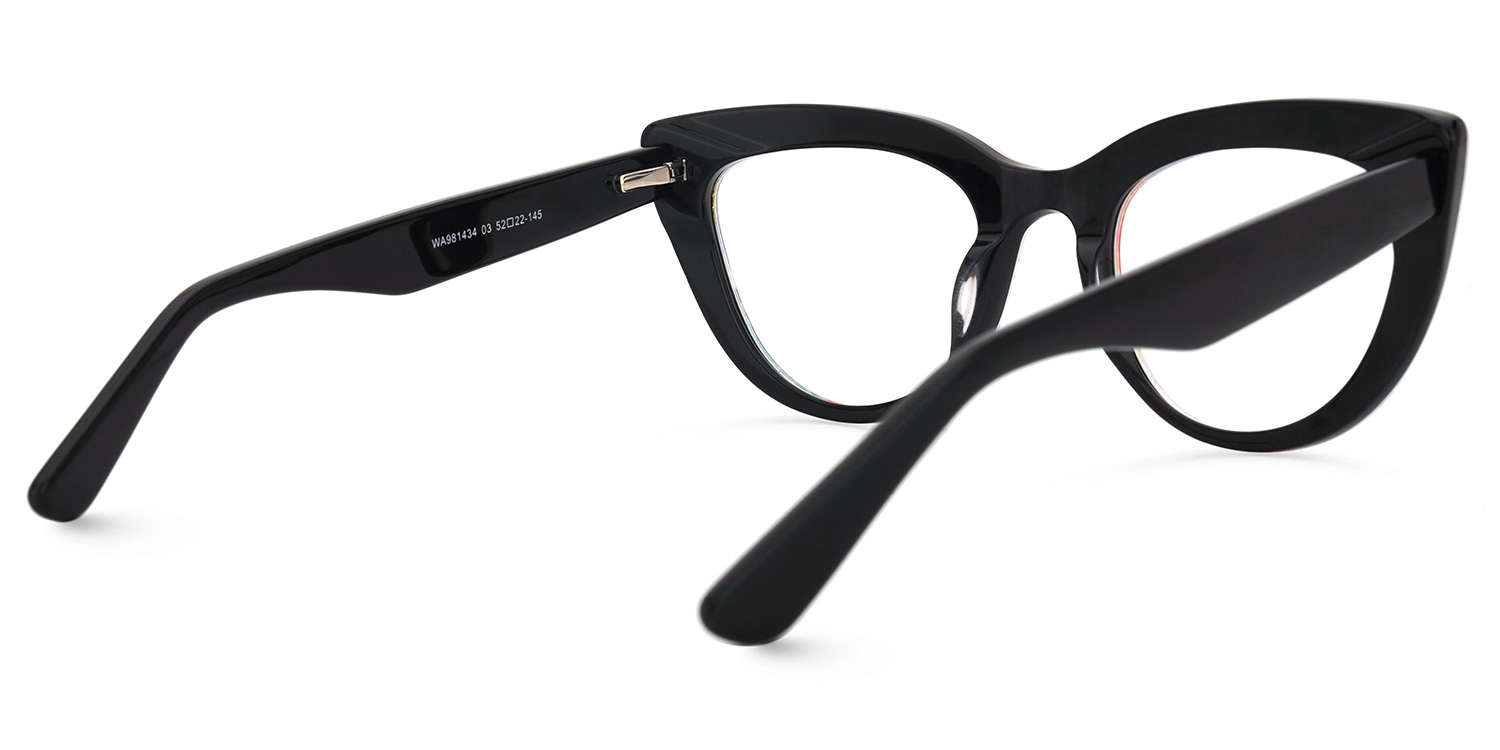 Makie Cateye Blue-Floral Glasses | ZEELOOL UK3