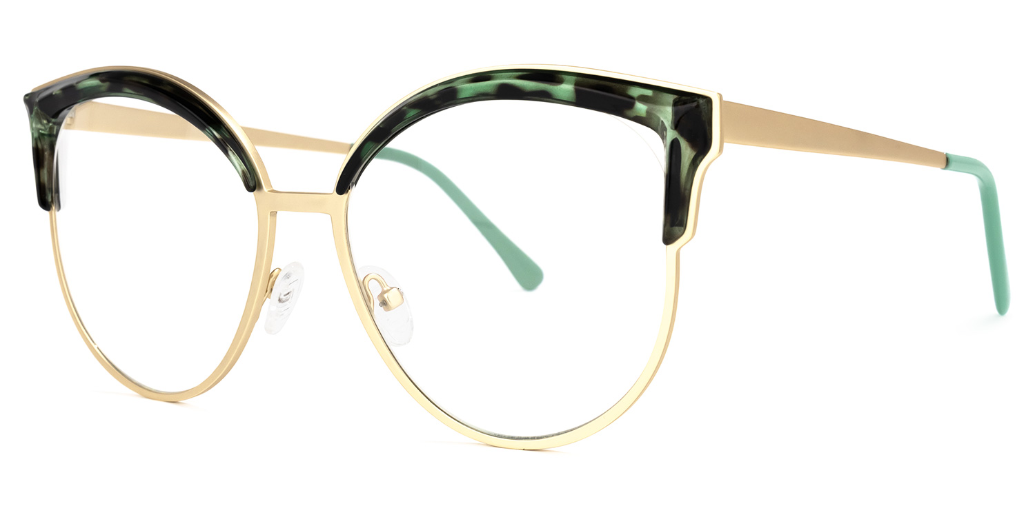 Laureano Browline Green-Tortoise Glasses | ZEELOOL UK1