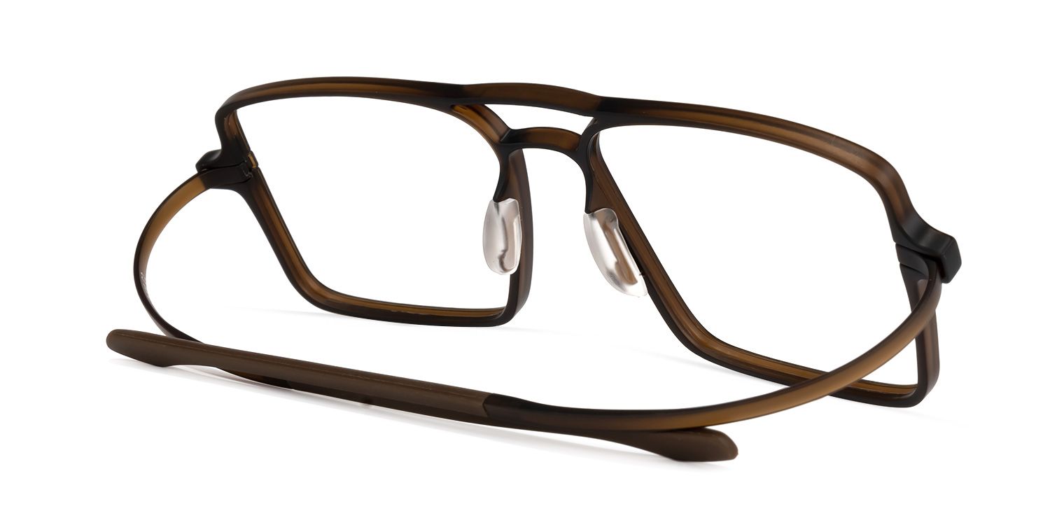 Dorthe Aviator Brown Glasses | ZEELOOL UK3