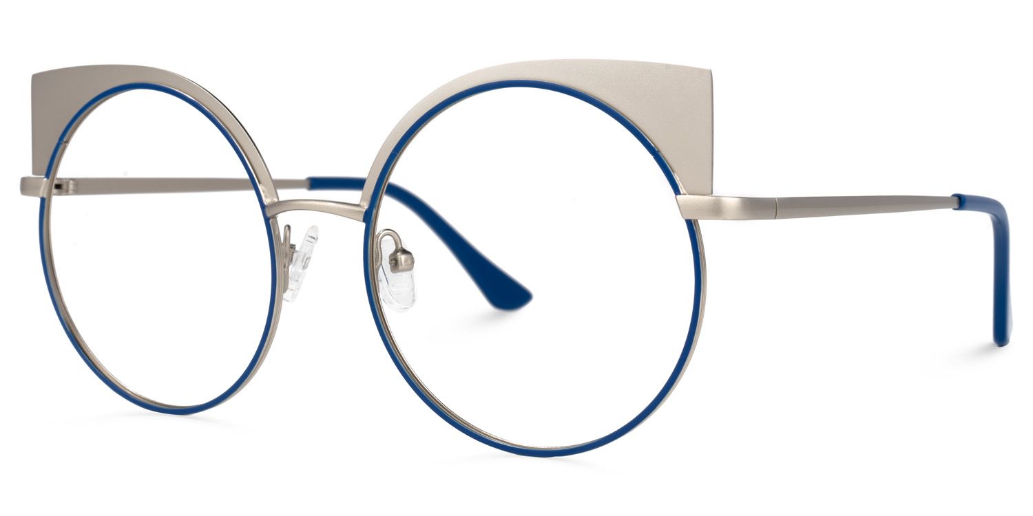 Arnisha Cateye Blue Glasses | ZEELOOL UK1