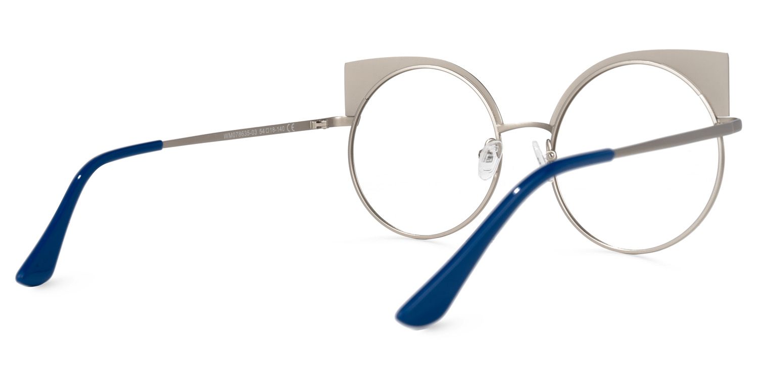 Arnisha Cateye Blue Glasses | ZEELOOL UK3