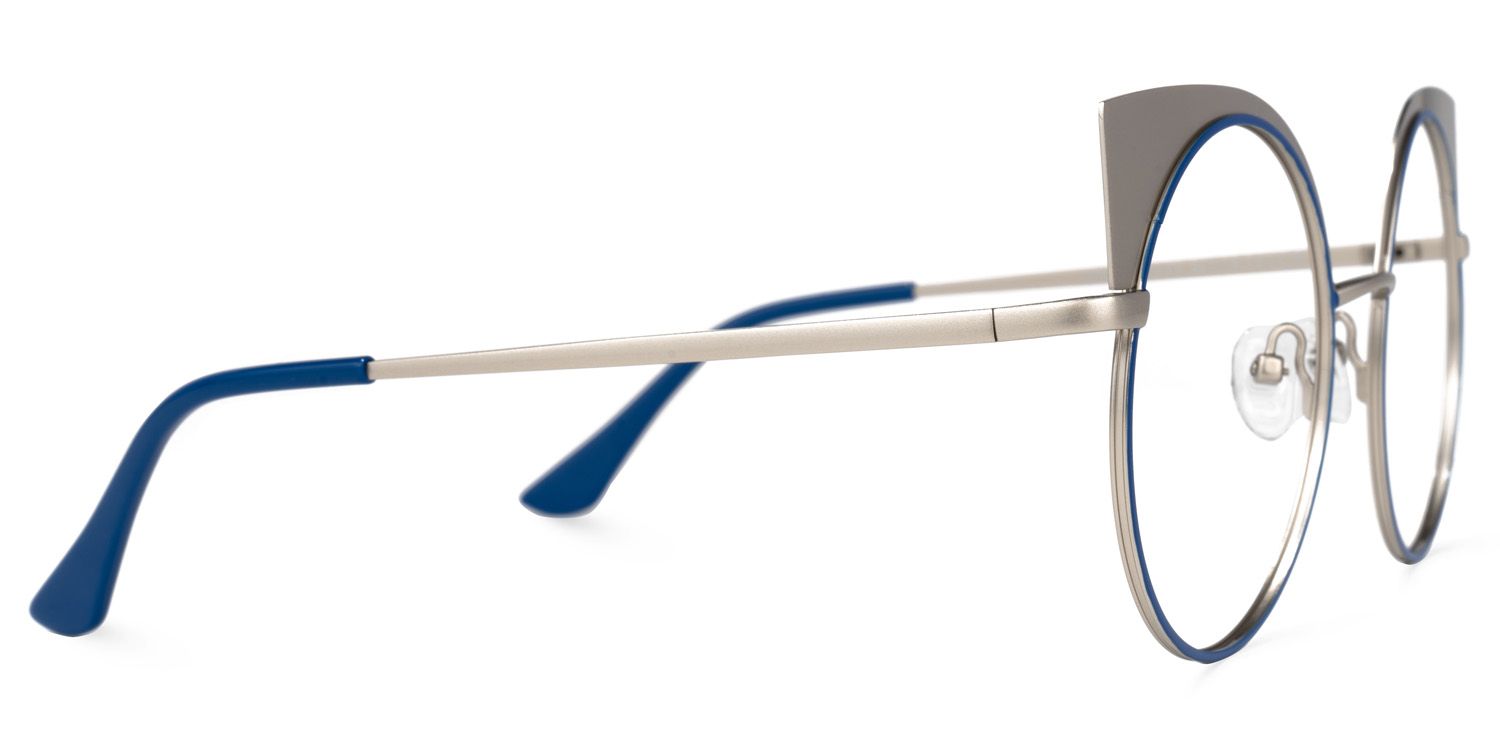 Arnisha Cateye Blue Glasses | ZEELOOL UK2