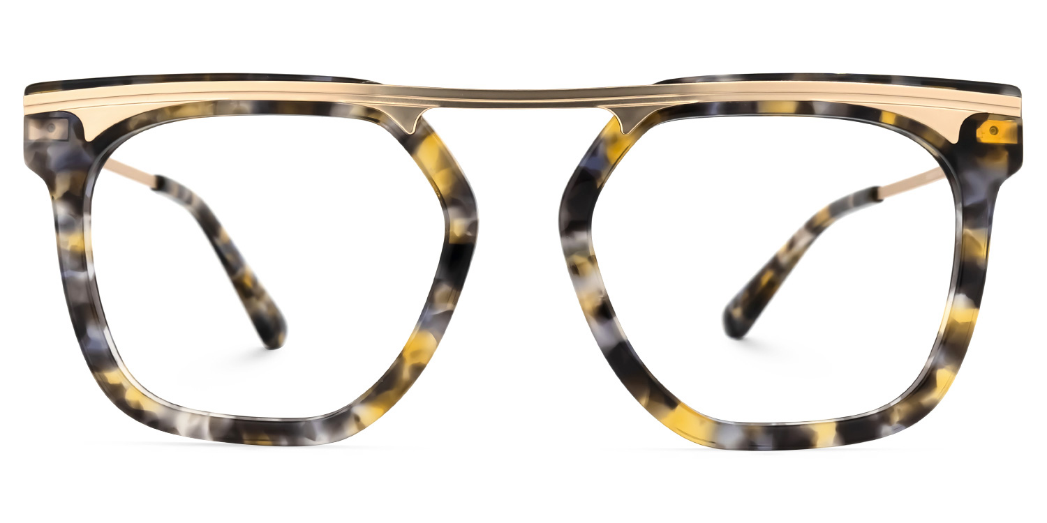 Josefina Square Gray-Tortoise Glasses | ZEELOOL UK0
