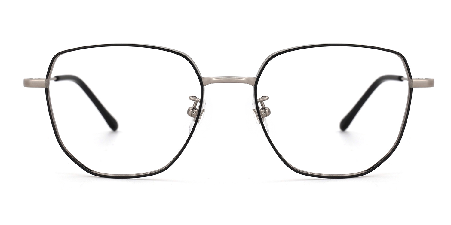 Owens Geometric Black-Silver Glasses | ZEELOOL UK0