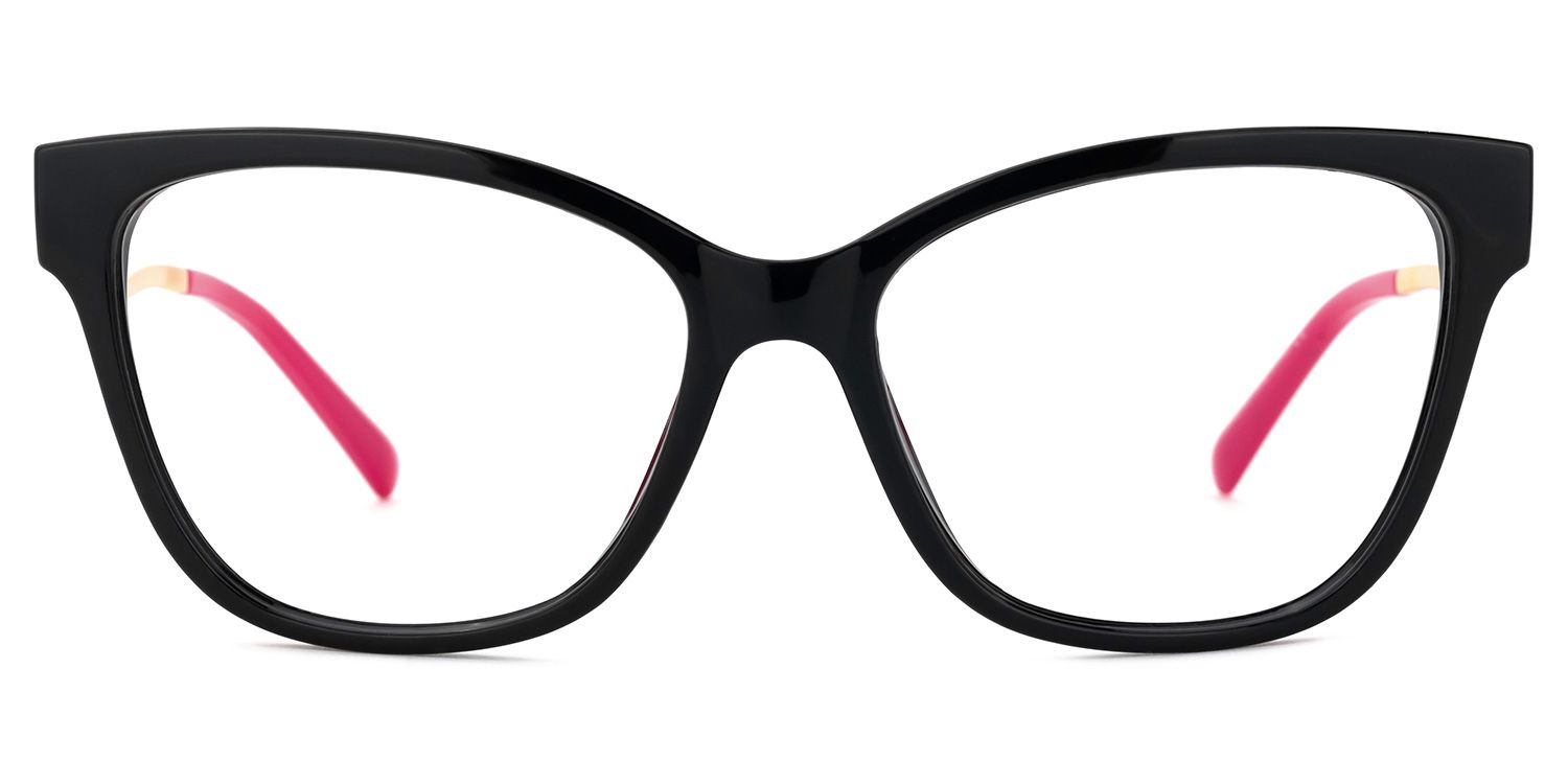 Stevens Cateye Black Glasses | ZEELOOL UK0