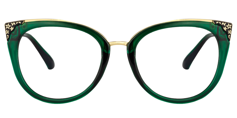 Dalton Cat Eye Dark Green Glasses