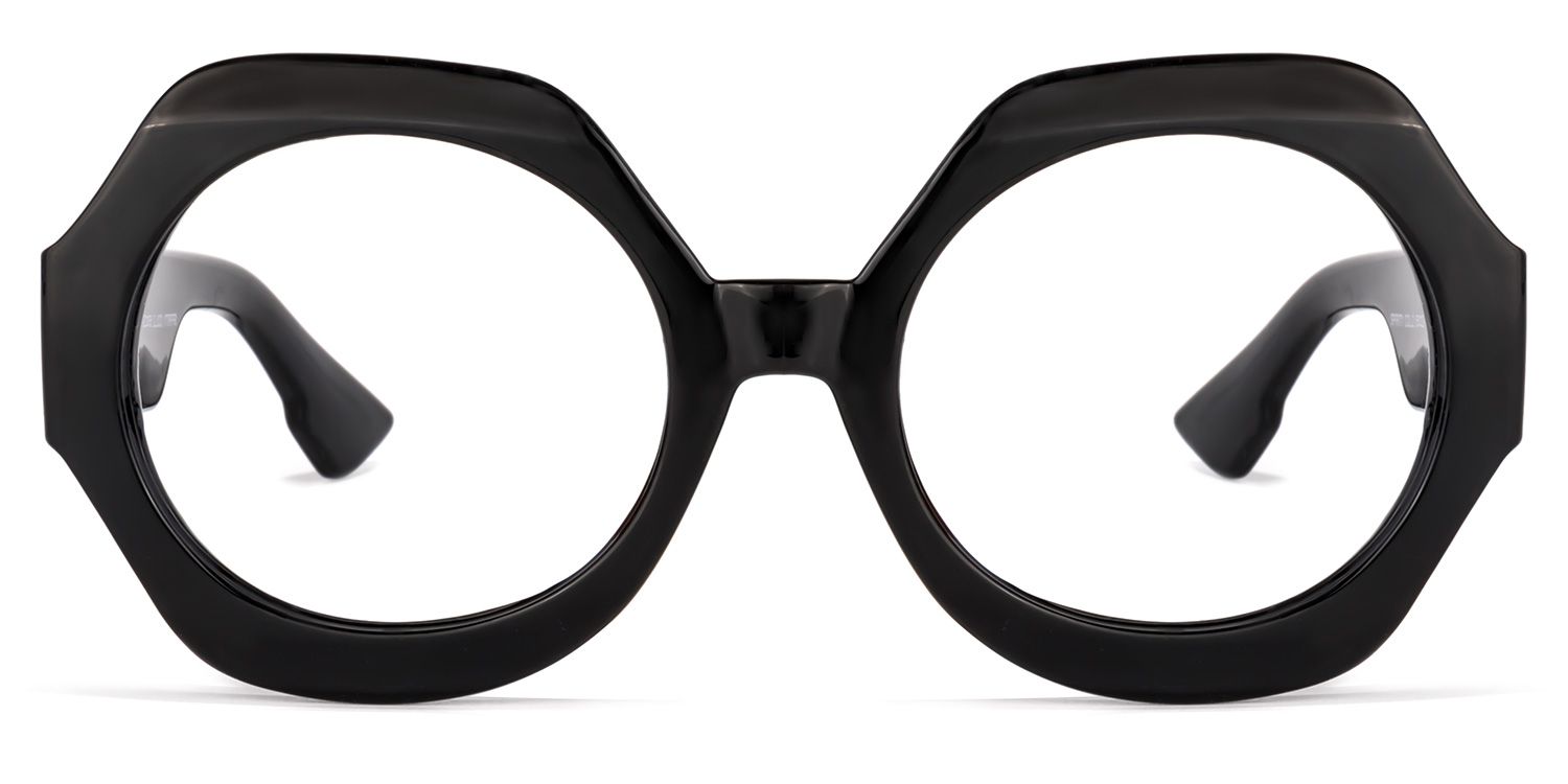 Geoffrey Geometric Black Glasses | ZEELOOL UK0