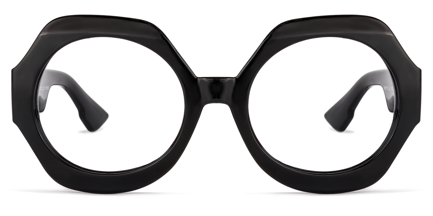 Geoffrey Geometric Black Glasses | ZEELOOL UK0