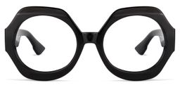 Geoffrey Black Geometric Glasses0
