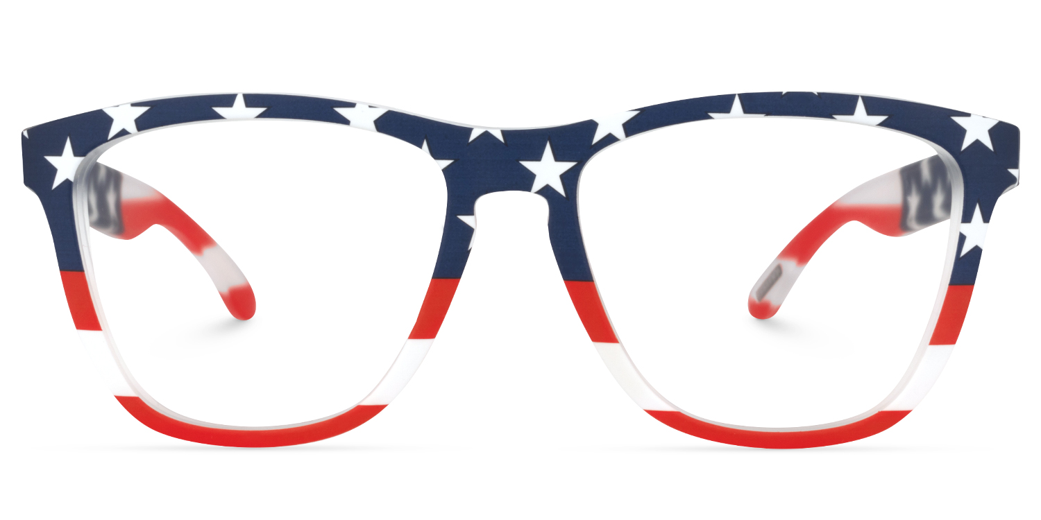 Theo Square USA Flag Glasses | ZEELOOL UK0