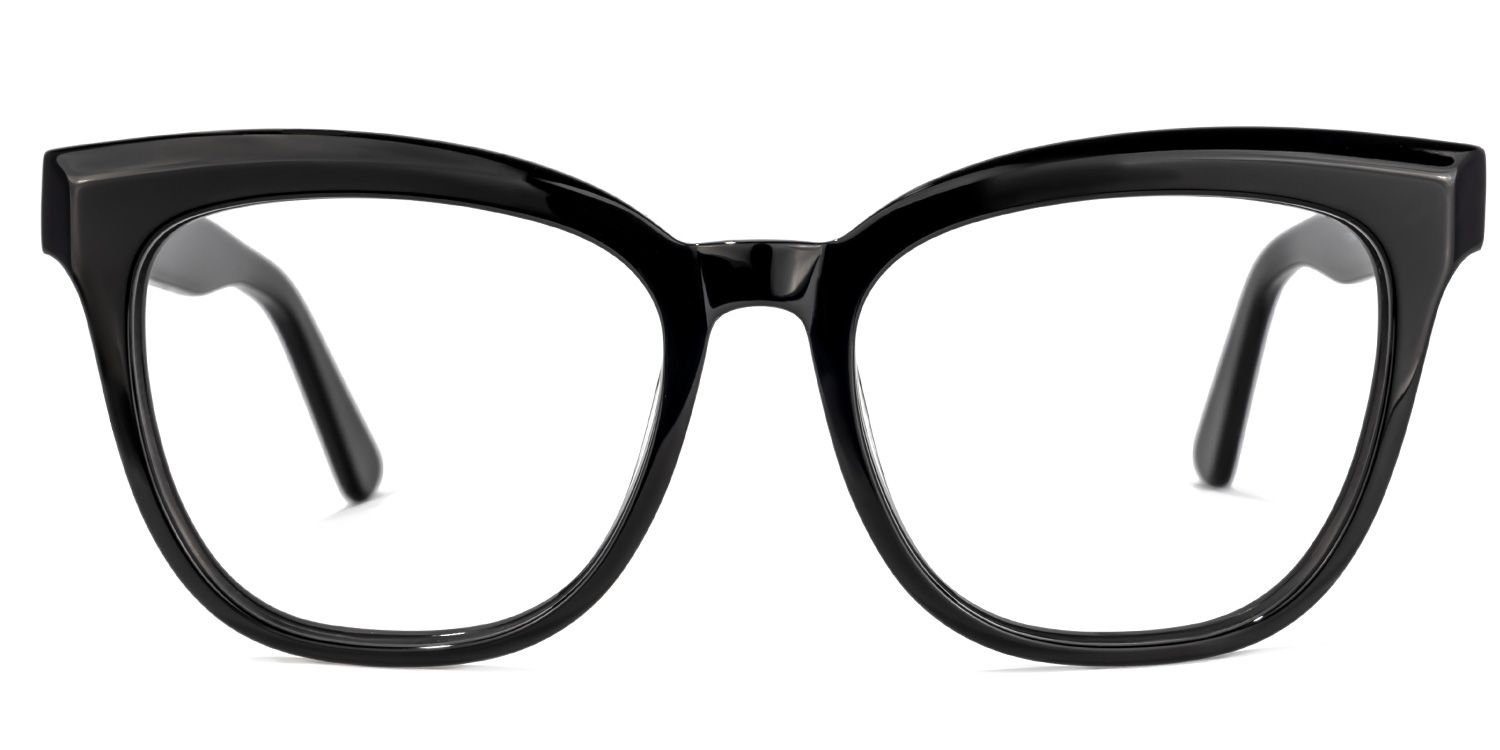 Payne Square Black Glasses | ZEELOOL UK0