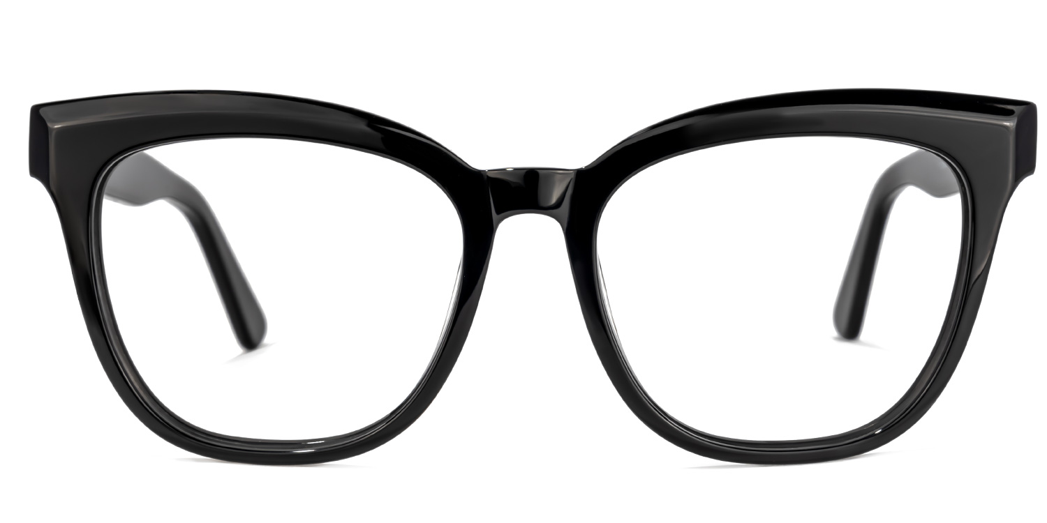 Payne Square Black Glasses | ZEELOOL UK0