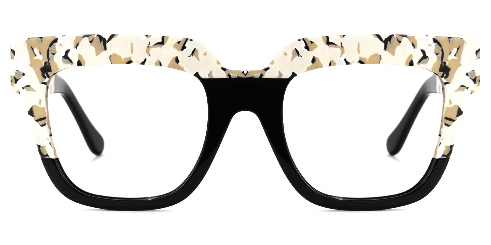 Carolann Square Black Frame Glasses | ZEELOOL UK0