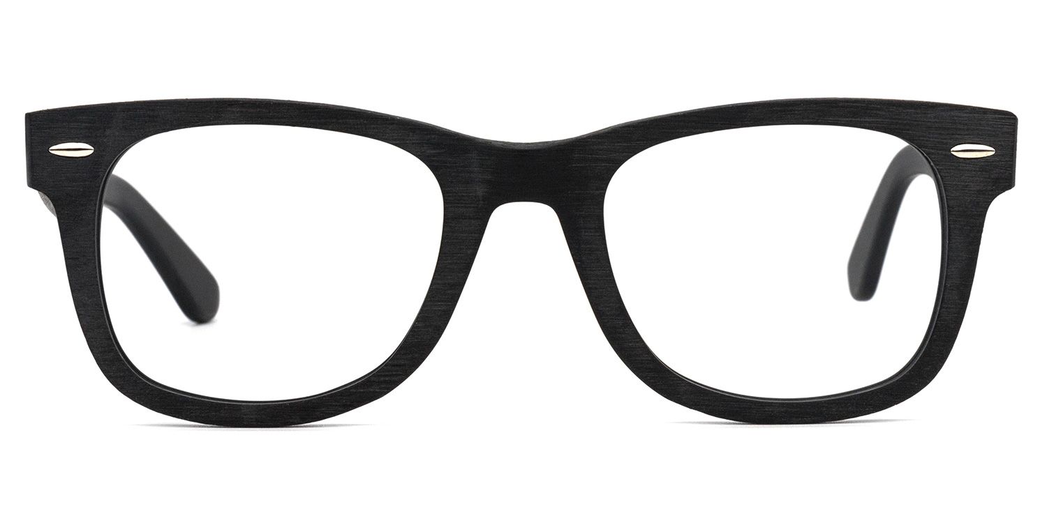 Ernie Square Black Glasses | ZEELOOL UK0