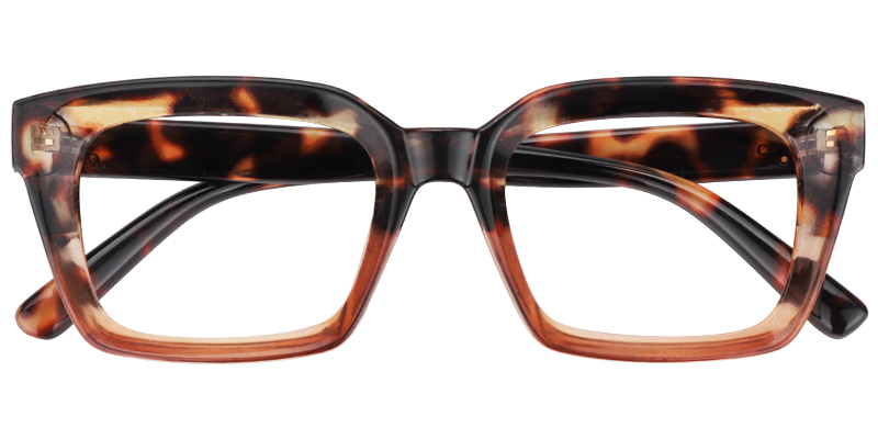 Rectangle Tortoise Reading Glasses | ZEELOOL UK1