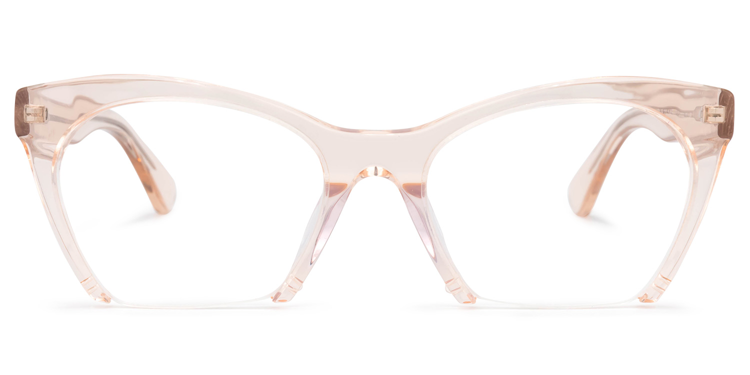 Christine Cat Eye Orange Glasses | ZEELOOL UK0