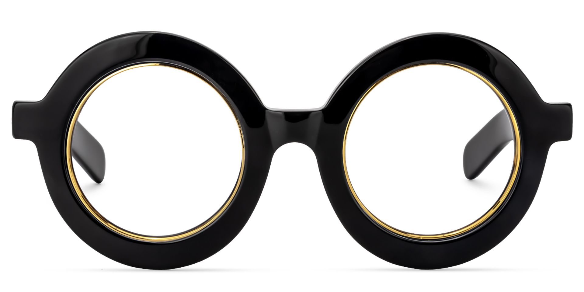 Calhoun Round Black Frame Glasses for Women and Men0