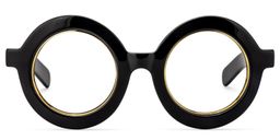 Calhoun Round Black Glasses0