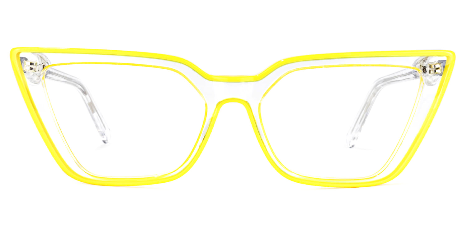 Yosef Cateye Yellow Glasses